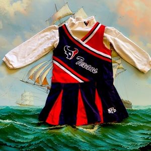 NFL Girl's Toddler Cheerleader Dress 2pc  TEXANS)